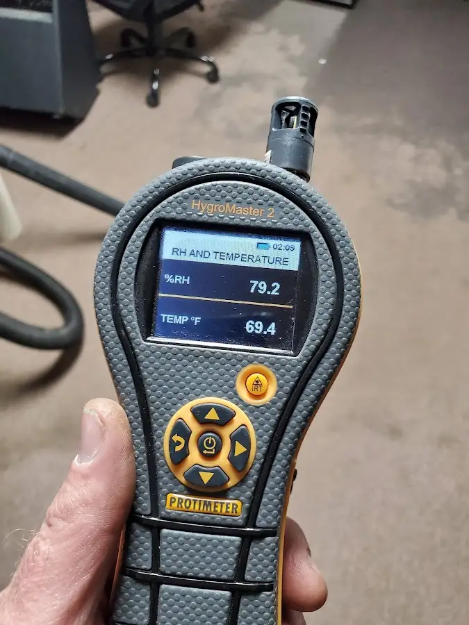 Moisture meter humidity assessment for Mold Remediation & Removal in Elbridge